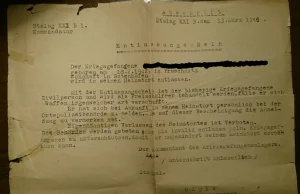 Zwolnienie z niemieckiego obozu - 13 marca 1940
