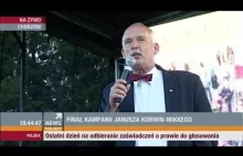 Finał kampanii Janusza Korwin-Mikkego (08.05.2015 Chorzów