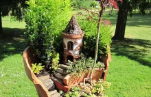 DIY: Stare, potłuczone doniczki jako genialne miniatury ogrodów