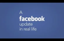 Aktualizacje Facebooka w prawdziwym życiu