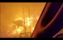 Przejazd przez środek pożaru w Gatlinburg, Tennessee (29.11.2016)