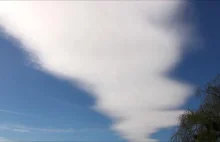 Zjawiskowe chmury soczewkowate nad Polską HD timelapse
