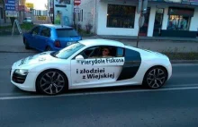 Audi R8 z jasnym przekazem