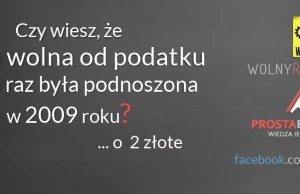 Teraz jest czas na podniesienie absurdalnie niskiej kwoty wolnej od podatku!