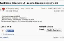 Kolekcjonerskie „L4”. Handel lewymi zwolnieniami kwitnie w sieci