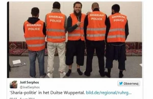 'Policja szariatowa' w niemieckich miastach. Rząd: Nie będziemy tego...