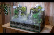 Tworzenie Aquaterrarium z dwoma płynącymi wodospadami