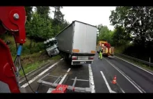 Ciężarówka w rowie | Suwałki - Budzisko | Pomoc drogowa Transdźwig |...