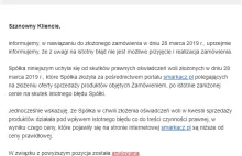 Sklep smarkacz.pl anuluje zamówienia - po 6 dniach. Ostrzeżenie!