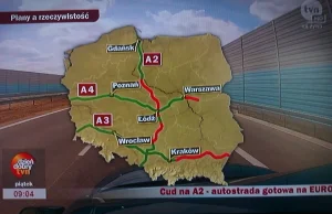 Autostrady w Polsce według TVN