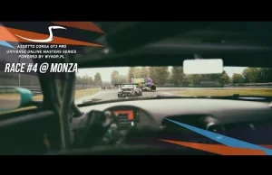 Monza - czwarta runda sezonu GT3 ACLEAGUE live dziś godz. 20:30 zapraszamy.