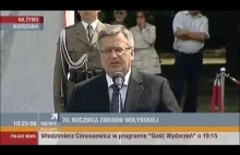 Komorowski Boi Się Słowa Ludobójstwo