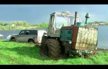 Nissan Patrol vs Ruski Traktor vs Ruski spychacz