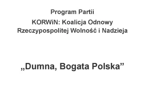 Program partii KORWIN