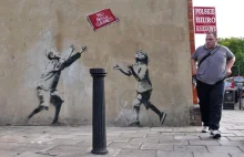 Street art Banksy 'iego - z polskim akcentem