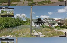 Google Street View w kolejnych latach pokazuje upadek Detroid