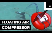 AirBuddy - pływający kompresor umożliwia nurkowanie bez butli tlenowej