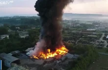 Małopolskie: pożar składowiska odpadów w Gorlicach