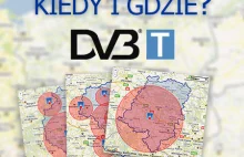 Wyszukiwarka zasięgu DVB-T z częstotliwościami dla różnych regionów