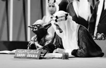 Arabia Saudyjska wydała książkę do historii z zdjęciem króla i Yodą z GW