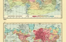 Czas podróży z Londynu w każdy zakątek świata. 1914 vs 2016. Jest różnica...