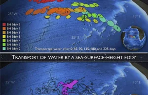 Satelity wykryły tajemnicze wiry na Atlantyku