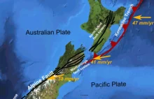 Trzęsienie ziemi o magnitudzie 7.2 u wybrzeży Nowej Zelandii.