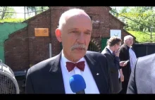 Janusz Korwin-Mikke w kopalni ćwiczebnej "Sztygarka" 07.05.2015