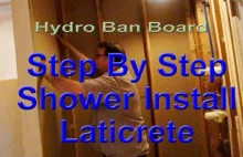 Complete Step by step Tutorial, installing waterproof shower with Hydro Ban Boar