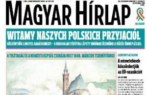 Węgrzy dziękują Polakom. Gazeta Wyborcza szydzi