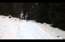 Upadek amatorskiego skoczka narciarskiego - Chochołów 2013