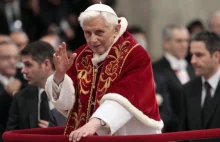 Papież Benedykt XVI abdykuje - włoska agencja ANSA