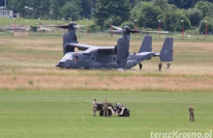 Amerykański V-22 Osprey wylądował w Krośnie