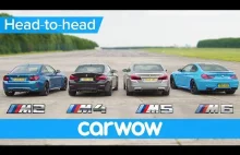 BMW M5 v M4 v M2 v M6 DRAG & ROLLING RACE – Porównanie BMW M