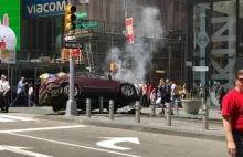 Rozpędzony samochód wjechał w przechodniów na Times Square. Są ranni