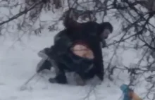 Gimby z Łukowa się leją na śniegu