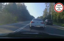 Białe BMW blokuje i zajeżdża drogę #56 Wasze Filmy