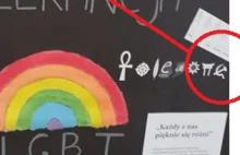 Polska podstawówka obok promocji tolerancji LGBT przemyca symbole komunistyczne