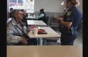 VIDEO: Officer tells man to leave McDonald’s after stranger pays for meal