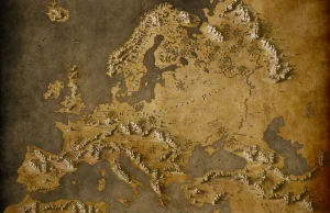 Mapa Europy w stylu fantasy