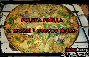 Polska Paella z Kaczką i Owocami Morza