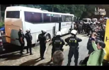 Starcie kibiców gości z policją, po meczu żużlowców ROW-u Rybnik ze Stalą Gorzów