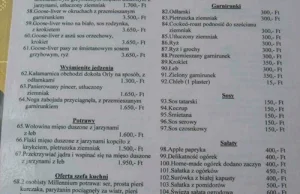 Zabawne tłumaczenie menu