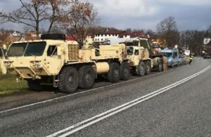 Wypadek pojazdów... amerykańskiej armii w Małopolsce! Dwóch żołnierzy w szpitalu
