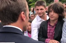 Nastolatek zdenerwował prezydenta Francji