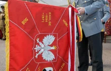 Polski sztandar wojskowy uhonorowany przez Niemców