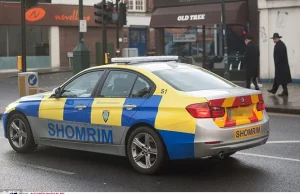Żydowska „policja” na ulicach Londynu.
