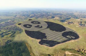 W Chinach wybudowane elektrownię słoneczną w kształcie pandy :) [ENG]