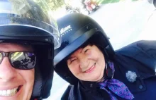 Marzeniem 88-letniej pani Wandzi było znów usiąść na motocyklu. F. Chajzerowi...