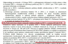 W 2017 wpłaciliśmy najniższą składke UE od 7 lat. Jesteśmy na plus 7.6 mld EUR